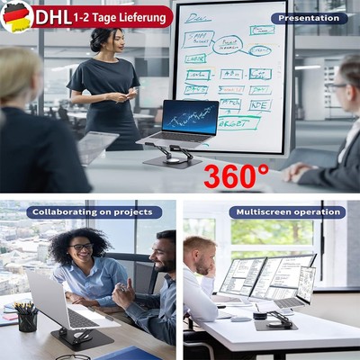 Universal Laptop Ständer Halter Notebook Riser Computer Schreibtisch Halter 360°
