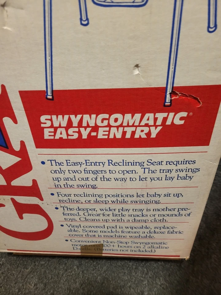 Manivela de cuerda vintage Graco Swyngomatic Swingomatic ¡Excelente estado funciona! NUEVO Foto 4 de 4