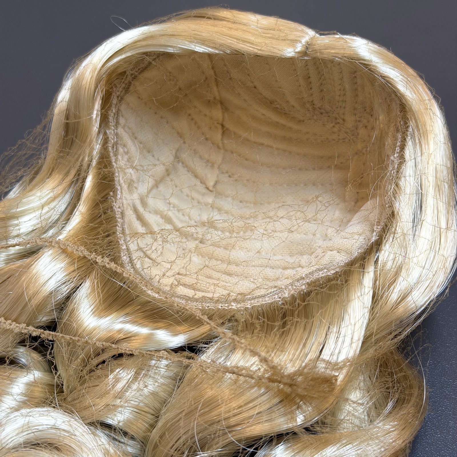 American Girl long Golden blonde  wig for 18'' doll hair Gift Toys For kids #2