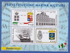 Italia 2011 Edizione Blocco 150 Anni Marina Militare Michel Blocco 64**