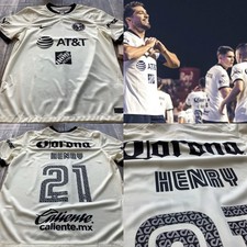 Club America Aguilas Mexico Futbol Soccer New Nike Jersey Large Henry Martin #21