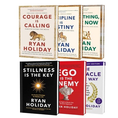 Ryan Holiday 6 Books Collection Set (Stillness Is The Key, The Obstacle Is T...