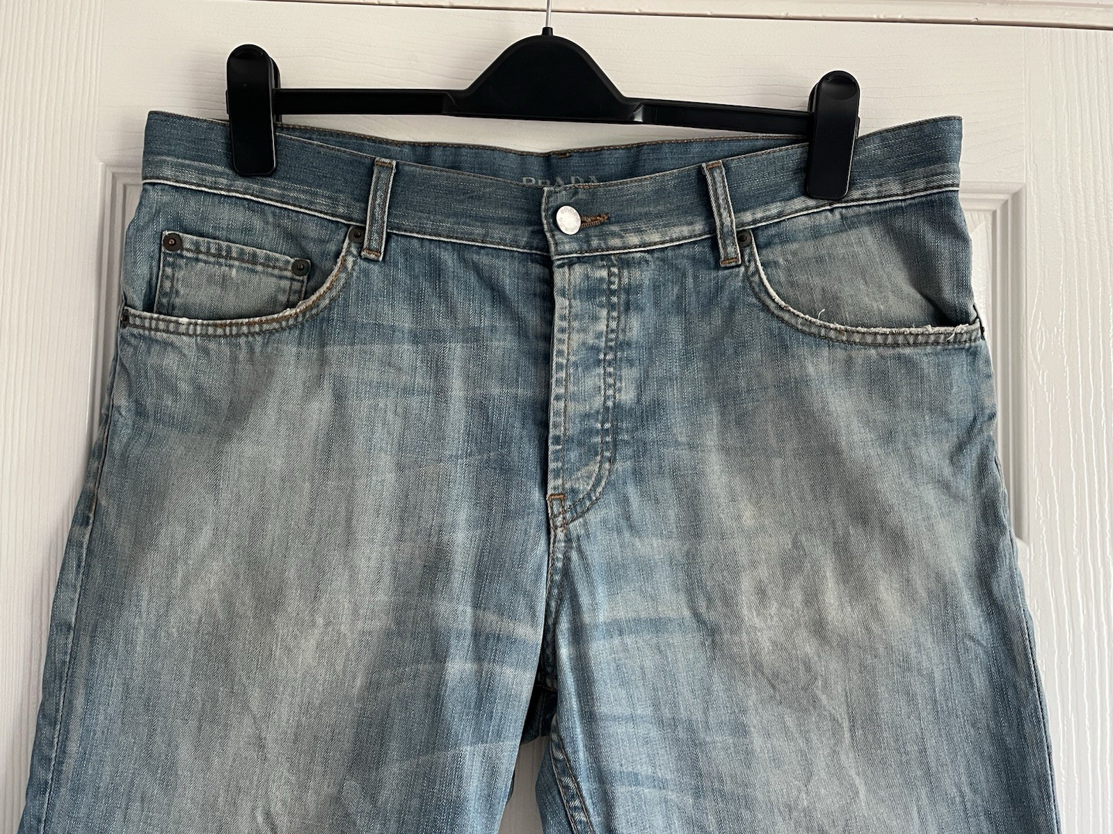 Prada Denim Blue Bermuda Shorts Size Waist 34” Mens Shorts thumbnail 2