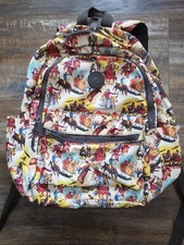 Montana West Canvas Backpack Schhol Style Vi Tage Cowboy Print Roping And Riding