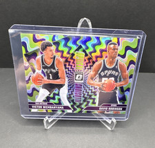 2024-25 Panini Donruss Optic Optical Illusions Prizm #5 Wemby Robinson Spurs 