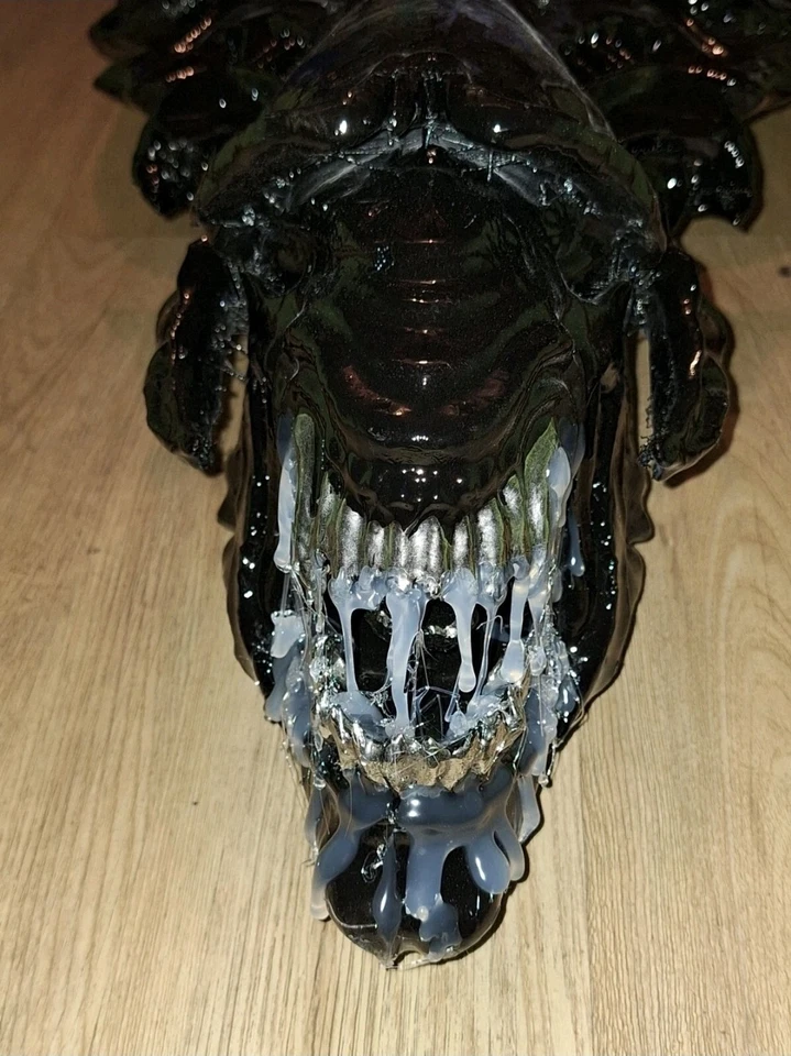 Impreso en 3D Reina Alienígena Xenomorfo Cabeza Colgante de Pared Decoración Ciencia Ficción Película ÚNICO EN SU CLASE Foto 3 de 4