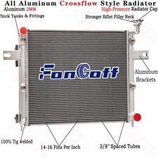 3 Row Radiator For 1999-2005 2003 2004 Jeep Grand Cherokee Wj Wg Limited 4.7l V8