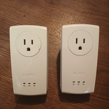 ZyXEL 1000 Mbps HD Powerline Adapter 2-port Gigabit - Model PLA5256 2 Units