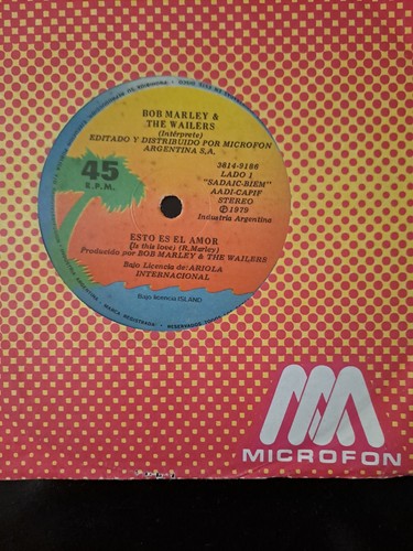 BOB MARLEY | IS THIS LOVE-MISTY MORNING | ARGENTINA | 7" | 1979 | ISLAND