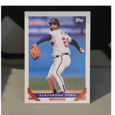 1993 Topps - Alejandro Pena #198 Atlanta Braves Base Set Baseball Card
