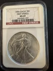 U.S. Mint 2006 American Silver Eagle $1 NGC MS69 First Strikes 1 oz .999