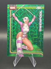 2026 Topps Chrome Marvel #121 Gwenpool Hulk Green Lazer Refractor 35/99