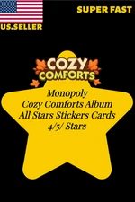 Monopoly Stickers Go 4⭐- 5⭐ CHEAPEST⚡24/7 - 🍔 COZY COMFORTS 🍔SUPER FAST
