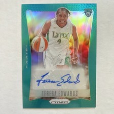 2024 Panini Prizm WNBA TERESA EDWARDS Teal Flashback Prizm AUTO 07/35 ColorMatch