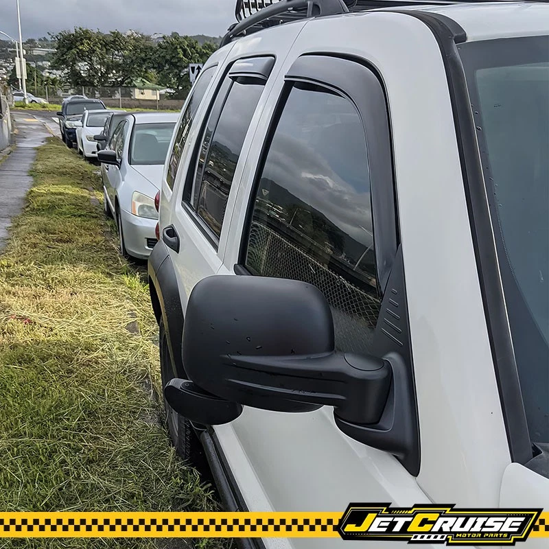 Se adapta a 02-07 Jeep Liberty en canal acrílico ventana visera lluvia protector solar deflector Foto 3 de 4