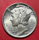 1941 US Mercury SILVER Dime "Philadelphia" Mint! Choice AU! Old US Coin