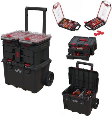 Stack N Roll 4 Piece Rolling Tool Storage System Box