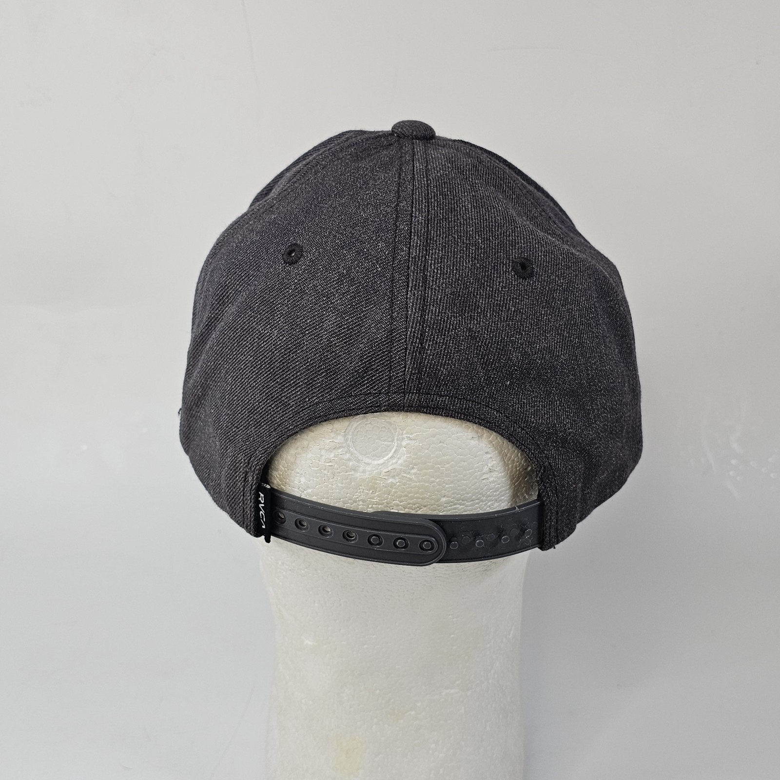 RVCA Logo Patch Gray Snapback Hat Cap - image 3