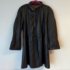 ISSEY MIYAKE Vintage Plantation Genuine Leather Black Jacket