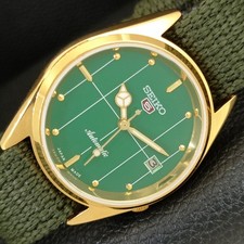 JAPAN VINTAGE REFURBISHED SEIKO 5 AUTOMATIC MENS GREEN DIAL WATCH a445862-1