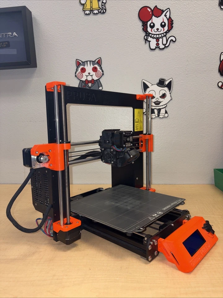 Original Prusa i3 MK3S+ 3D Printer Black-Orange, Assembled, Professionally Owned - Image 3 of 4