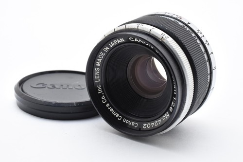 Lente Canon 35 mm f/2,8 LTM L39 Leica montaje en tornillo negro de JAPÓN (Exc...