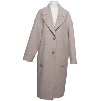 KappAhl, Mantel, Damen, Größe: S, Beige, Acryl/Polyester/Wolle, Karo #sZl