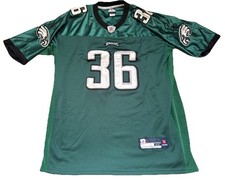 Vintage Philadelphia Eagles Brian Westbrook Jersey Reebok Real Patchs Men 58 2XL