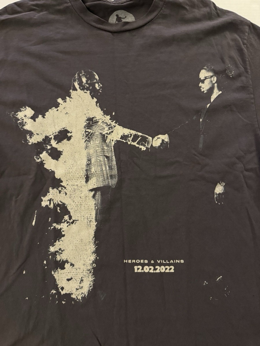 metro boomin tシャツ heroes&villains 新品未使用。 Metro Boomin Official Heroes & Villains 2022 Tour T-Shirt Faded