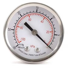 Vacuum Gauge, Test, 2 In,  4Fmu5
