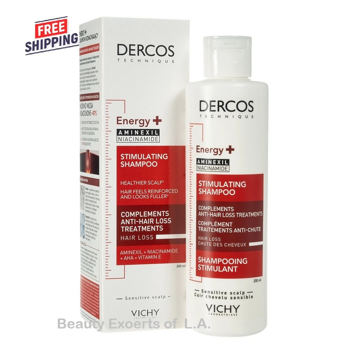Vichy Dercos Energy Stimulating Anti Hairloss Shampoo 200ml 6790₽