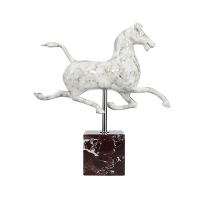 Pferd Statue mit Sockel moderne Skulptur elegant für Büro