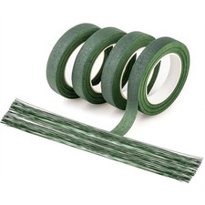 Blumenband und Blumendraht-Set, enth&auml;lt 4 Rollen Blumenband und 403264