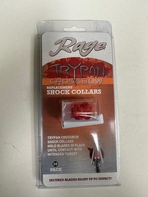 Rage 2-Blade Expandible Broadhead Crossbow TRYPAN Shock Collars
