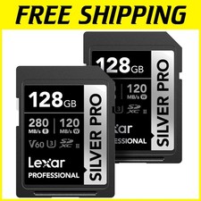 Professional 128GB UHS-II Silver Pro Card 2-Pack