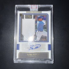 2022 Panini Three And Two Bobby Witt Jr. Rookie Patch Auto /49 