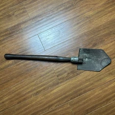Vintage WWII 1945 US Military Wood Folding Entrenching E-Tool Shovel RARE
