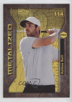 2021 Skybox Metal Universe Champions PMG Orange /100 Matthew Wolff Rookie RC n7r