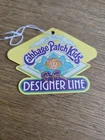 vintage Cabbage patch kid 80s designer line hang tag