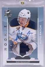 2014-15 UPPER DECK THE CUP #178 SAM REINHART ROOKIE PATCH AUTO RC RPA 63/99