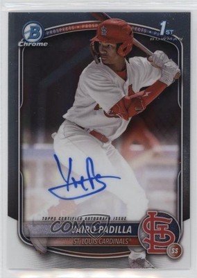 2025 Bowman Chrome Prospect Yairo Padilla #CPA-YP Auto 14ns