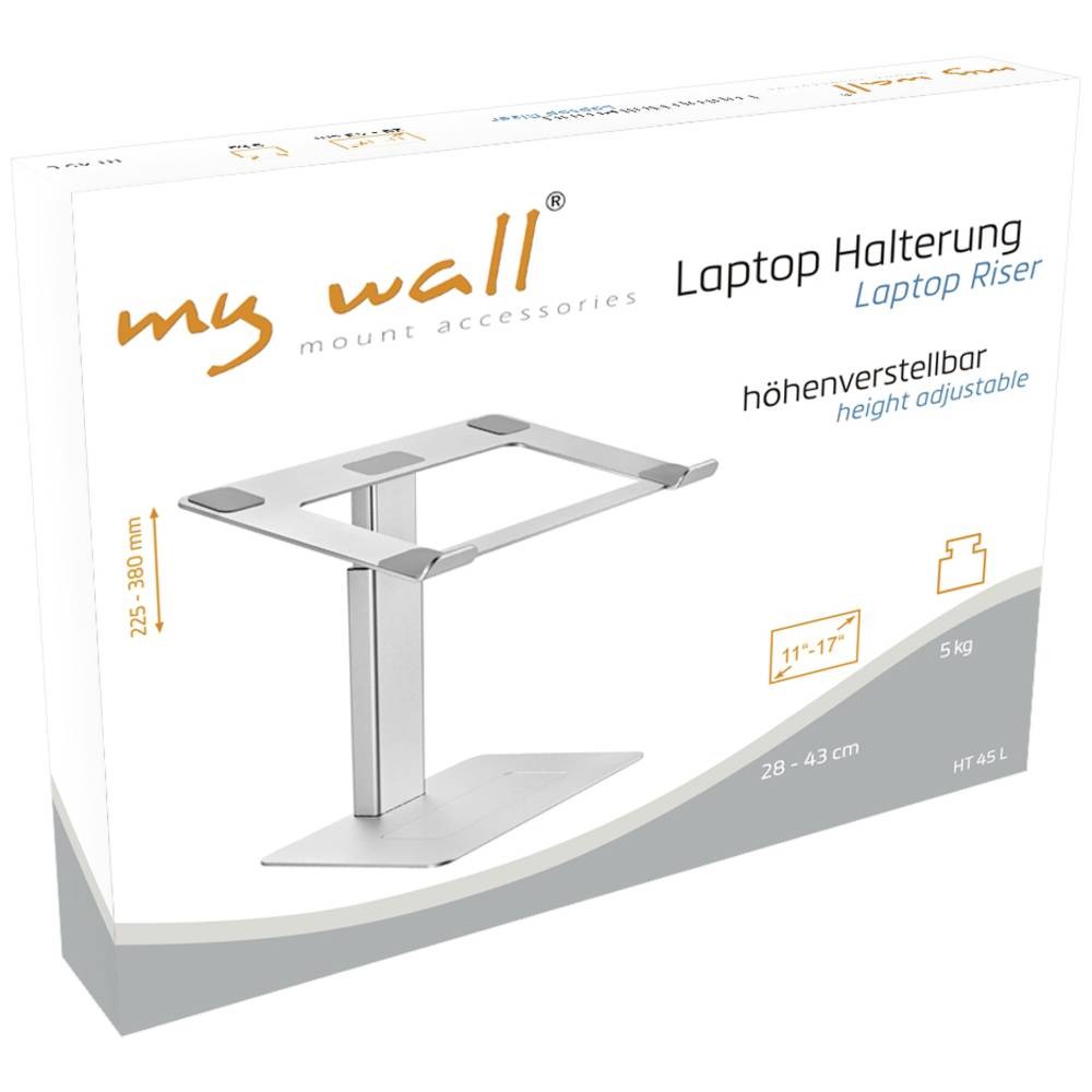 Support ordinateur portable reglable My Wall HT45L inclinement 17 pouces - 3