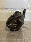 Vintage Brown Coated Brass Decorative Coi/Fish Hinged Lid Distressed — photo 7