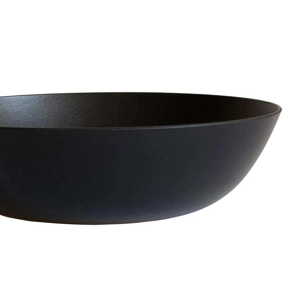 BAF Wok 28cm Induktion Gusseisen hoch Pfanne Antihaft beschichtet rund Holzgriff - Bild 2 von 4