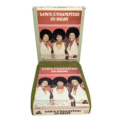 NEW PADS&TESTED! LOVE UNLIMITED | In Heat | BOXED | 1974 | A- 8-track cartridge