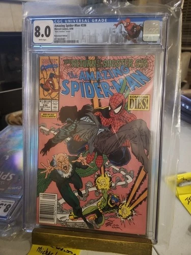 The Amazing Spider-Man #336 Newsstand Mark Jewelers CGC 8.0