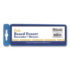 Whiteboard and Chalkboard Eraser, 5" x 2" x 1", White