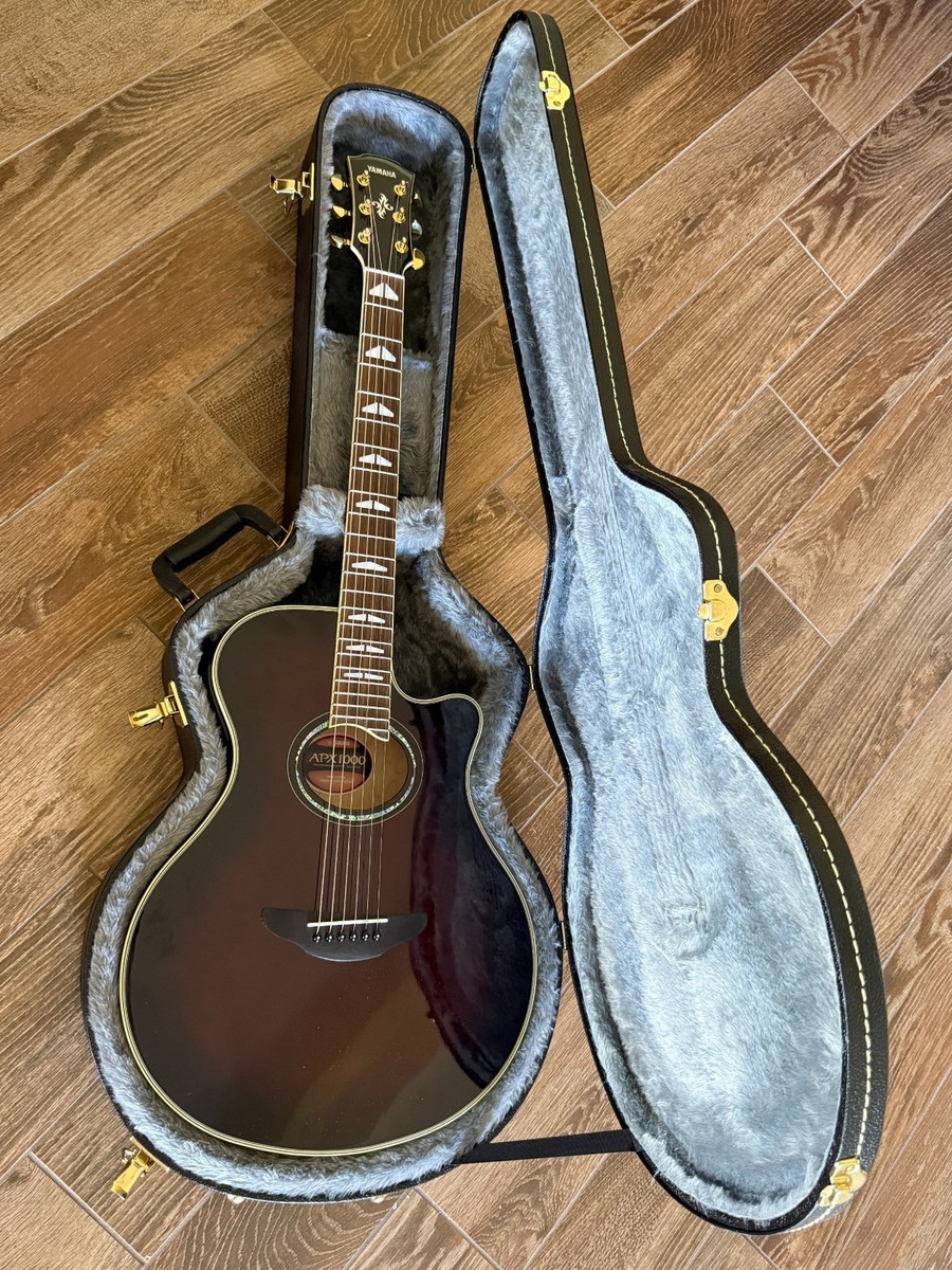 YAMAHA APX1000 Acoustic-Electric Guitar w/hard case gig bag FREE