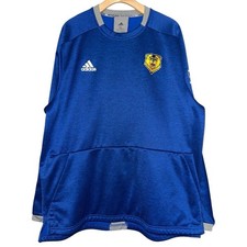 Adidas Men’s Size XL Royal Blue Tiger Baseball Long Sleeve Pullover Sweatshirt