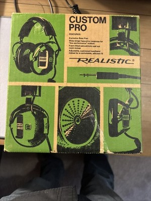Vintage Radio Shack Koss Realistic Custom Pro 33-1002 Brown Stereo Headphones